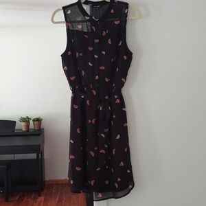 Black summer watermelon dress